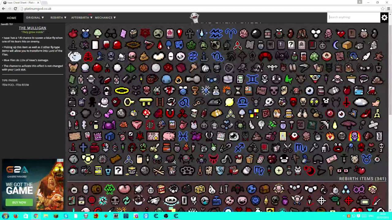 binding of isaac items afterbirth items